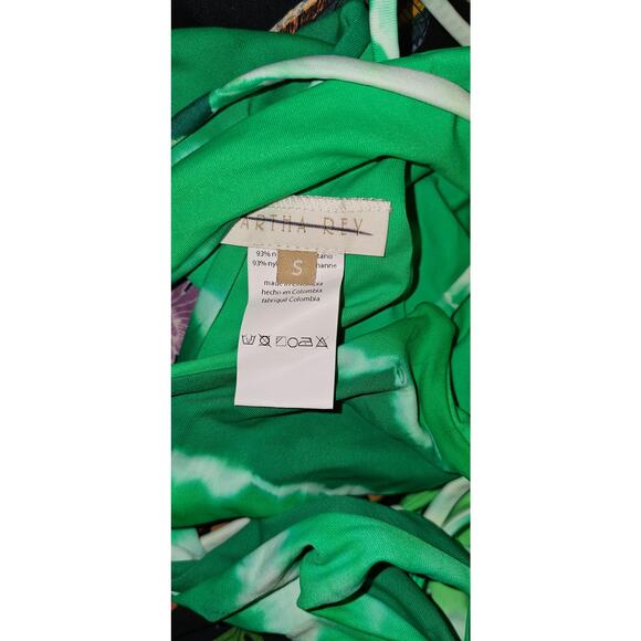 New Free People Martha Rey Holly One-Piece Swimsuit $258 SMALL Green - Picture 6 of 6